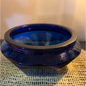 Cobalt Blue octagonal Bowl.